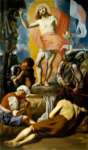 Maino Resurrección de Cristo. Museo del Prado. Free illustration for personal and commercial use.