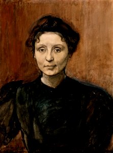 Magnus Enckell - Portrait of Sculptor Madeleine Jouvray - A II 1704 - Finnish National Gallery