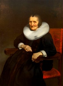 Maes, Nicolaes - Portrait of Margaretha de Geer at the age of 86 - Dordrechts Museum aan de Haven