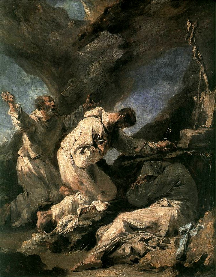 Alessandro Magnasco - Praying Monks - WGA13854