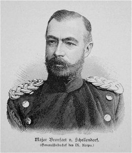 Major Bronsart von Schellendorf. Free illustration for personal and commercial use.