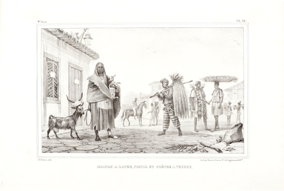 Maison a louer, cheval et chèvre a vendre (4), da Coleção Brasiliana Iconográfica