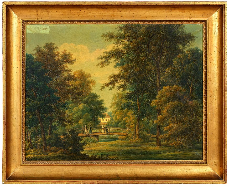 Magistrate Heurlin's Residence Truveholm in Västergötland (Johan Fredrik Julin) - Nationalmuseum - 26240