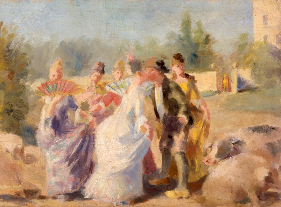 Magnus Enckell - Princess and Swineherd - A IV 2944 - Finnish National Gallery