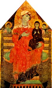 Maestro di san martino, sant'anna con la vergine bambina