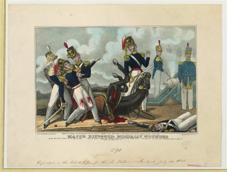 Major Ringgold- mortally wounded at the Battle of Palo Alto, May 8th 1846 - EWC. LCCN2017648273