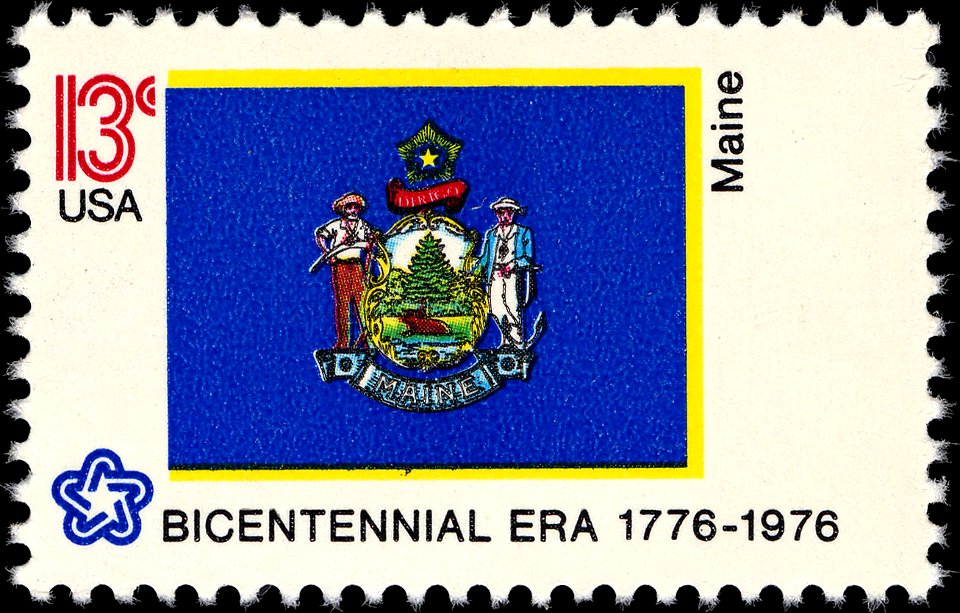 Maine Bicentennial 13c 1976 issue