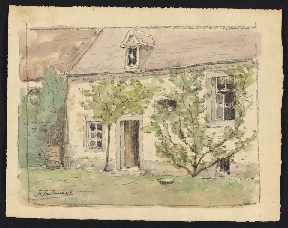 Maisonnette drawing by Jean-François Taelemans, R-2009-26361, Prints Department, Royal Library of Belgium