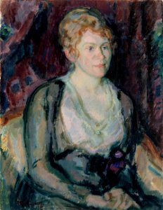 Magnus Enckell - Portrait of Mrs. Agda Vilén - A IV 3025 - Finnish National Gallery