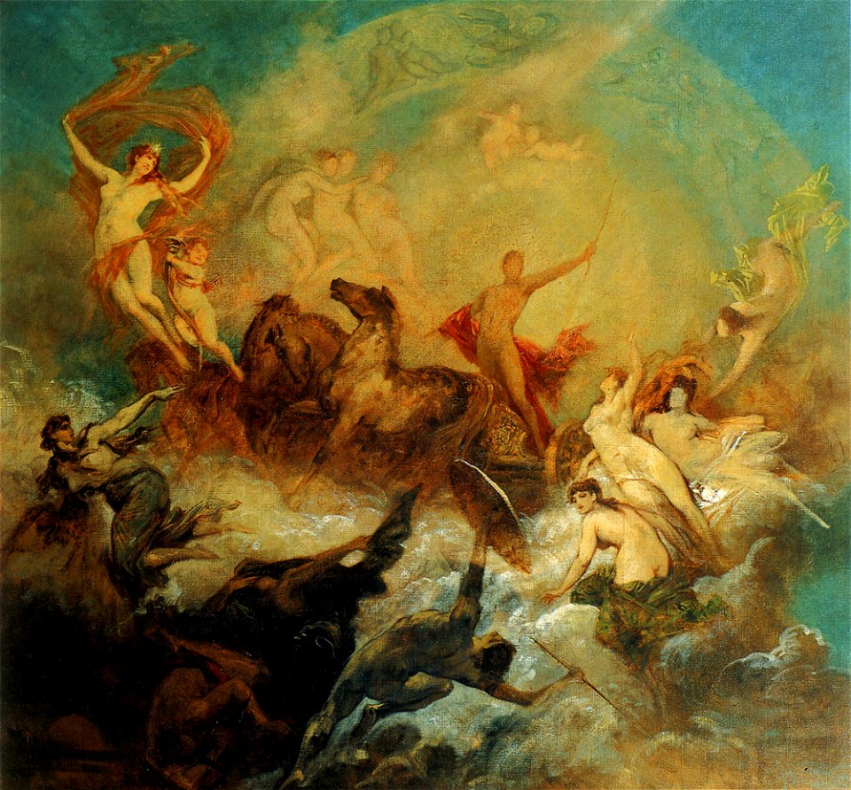 Makart hans der sieg des lichts uber die finsternis