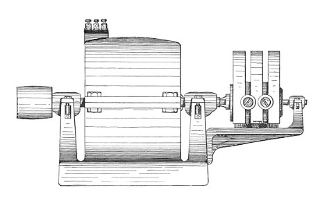 Magneto-excited dynamo (Rankin Kennedy, Electrical Installations, Vol III, 1903)