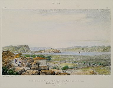 Maison de Capo d'Istria sous les murs de Tirynthe Nauplie dans le golfe d'Argos - Rey Etienne - 1867