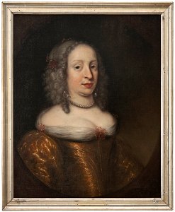 Magdalena Sibylla, 1631-1719, prinsessa av Holstein-Gottorp (Juriaen Ovens) - Nationalmuseum - 15955