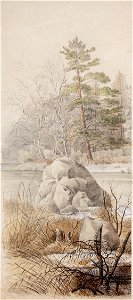 Magnus von Wright - Spring Landscape - A I 36-18 - Finnish National Gallery