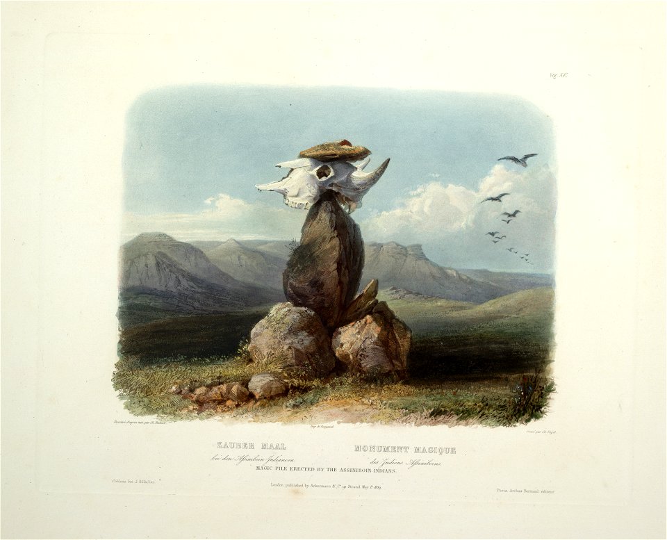 Magic pile erected by the Assiniboin indians 0015v