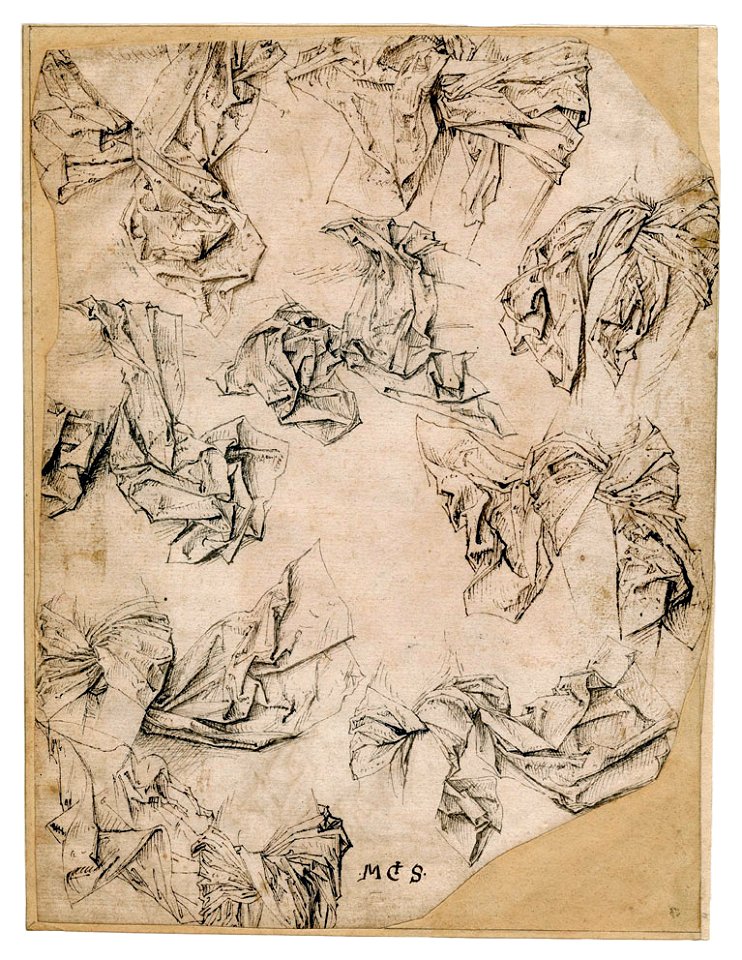 Maitre des études des draperies Drapés