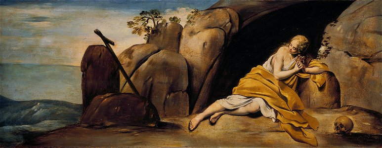 Maino La Magdalena penitente. 1612. Museo del Prado. Free illustration for personal and commercial use.