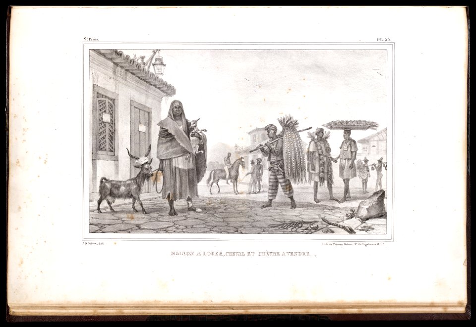 Maison a louer, cheval et chèvre a vendre (2), da Coleção Brasiliana Iconográfica