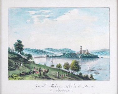 Mainau 19Jh Aquarell