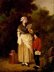 Maid Buying a Love-Ditty (Pehr Hilleström d.ä.) - Nationalmuseum - 18615