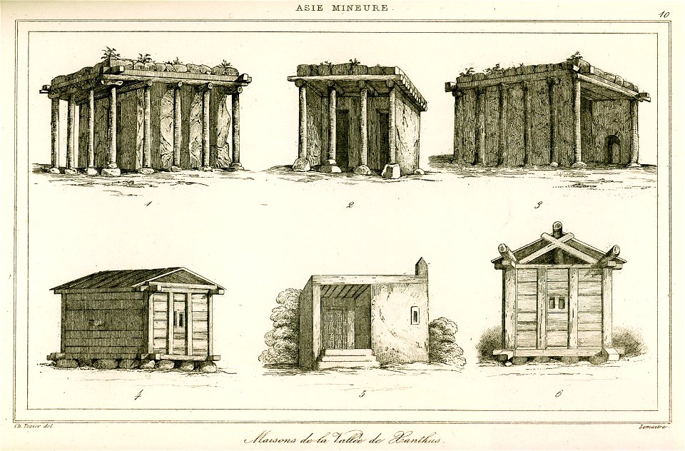 Maisons de la Vallée de Xanthus - Texier Charles Félix Marie - 1882