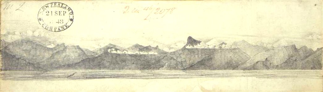 Main entrance to Queen Charlotte Sound 1848 B-043-008-1