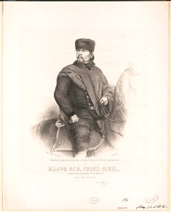 Major Gen. Franz Sigel, on the battle field of Pea Ridge Ar- 6th 7th & 8th March 1862 LCCN2003681674