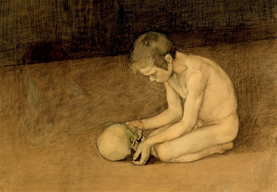 Magnus Enckell - Poika ja pääkallo (02)