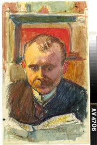 Magnus Enckell - Portrait of Edvard Richter - A V 4706 - Finnish National Gallery