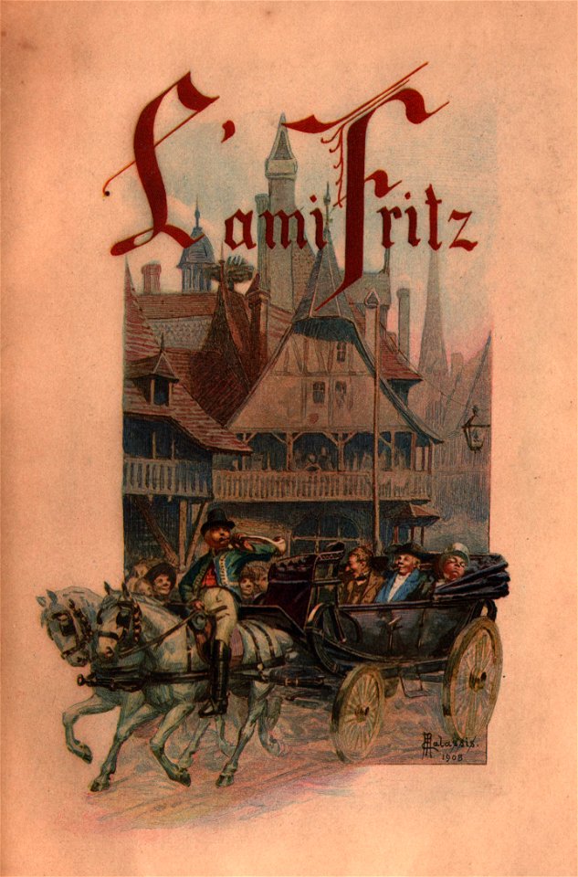Malassis illustration de L Ami Fritz couverture
