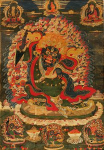 Mahakala, Distemper on cloth, Tibet, 18th century, Sotheby's