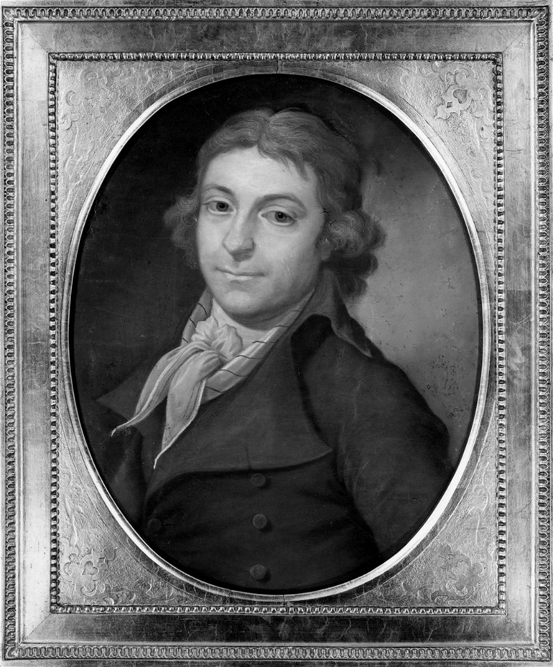 Magnus Henrik Öhngren, inspektör, gift, hustru okänt namn (Jonas Forsslund) - Nationalmuseum - 39285