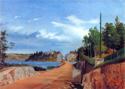 Magnus von Wright, Rautatie Töölönlahden kohdalla