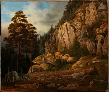 Magnus von Wright - Suopeltovuori in Haminalahti - A I 28 - Finnish National Gallery