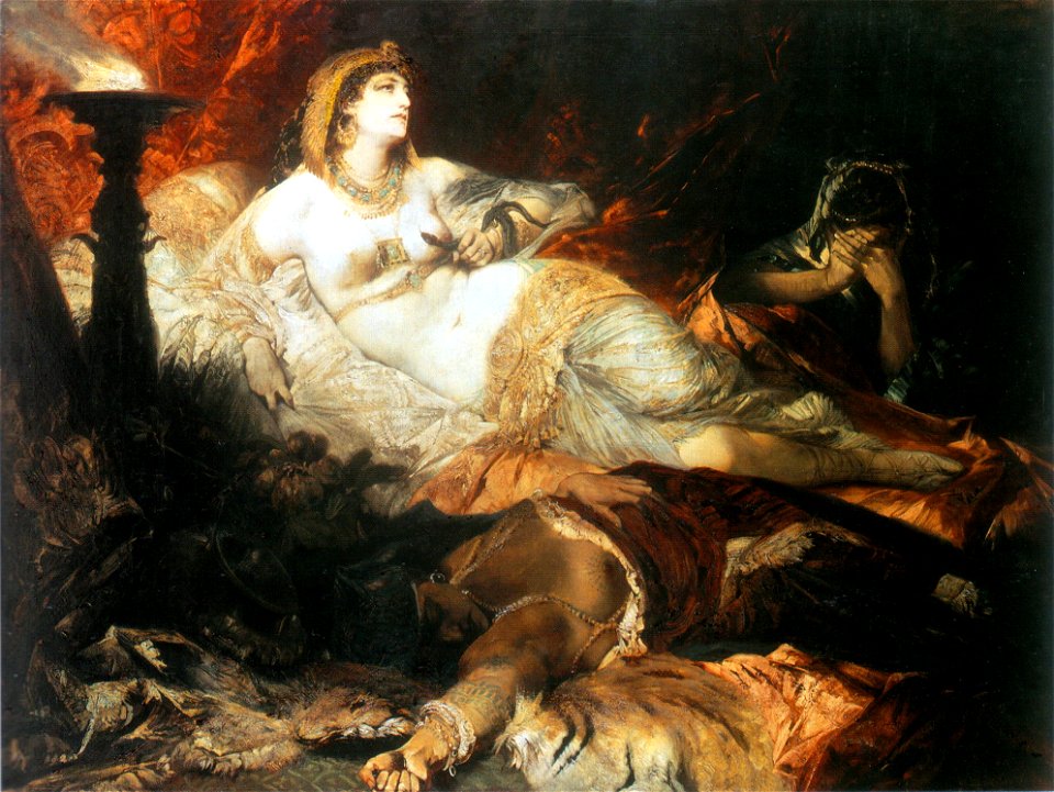 Makart, Hans - Der Tod der Kleopatra - 1875-76
