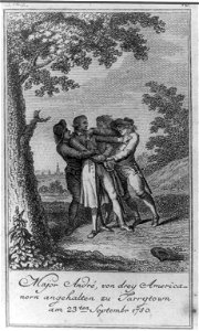 Major André, von drey Americanern angehalten zu Tarrytown am 23ten Septembr 1780 LCCN2004670205