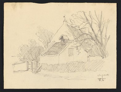 Maison à Virginal drawing by Jean-François Taelemans, R-2009-26343, Prints Department, Royal Library of Belgium