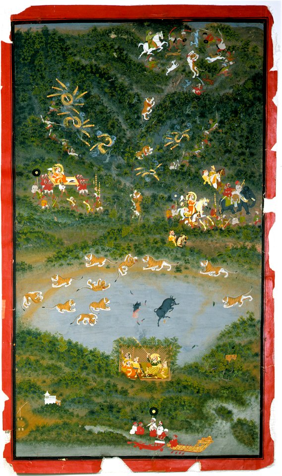 Maharana Jagat Singh II hunting tiger (6124507445)