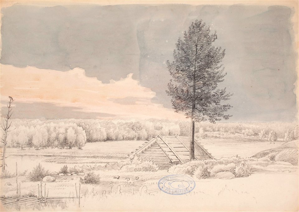 Magnus von Wright - Landscape from Kirkkonummi - A I 36-16 - Finnish National Gallery