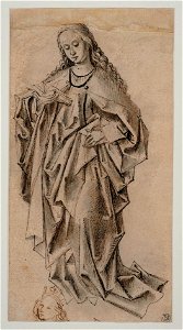 Maitre des etudes des draperies sainte
