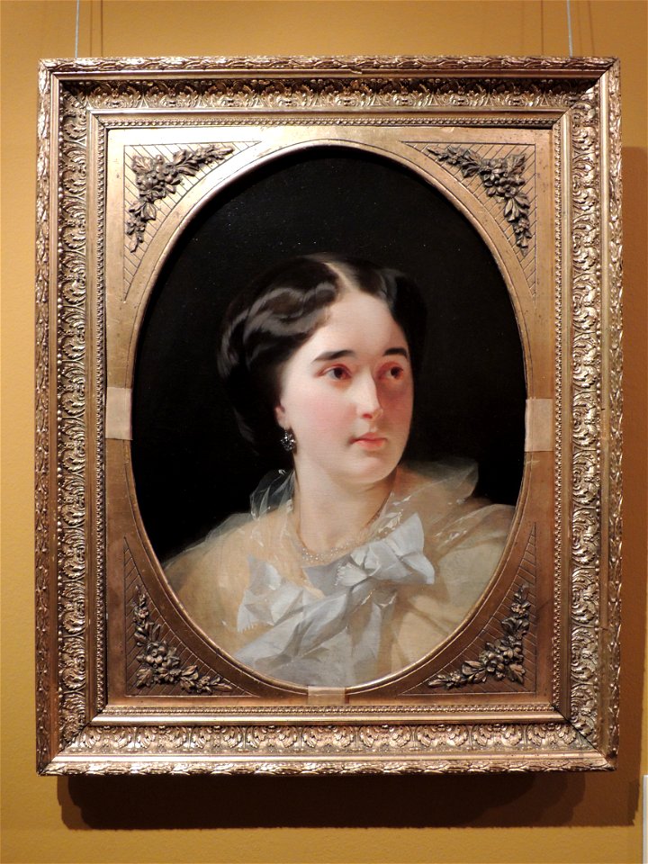 Daria Olsufjeva (Moro) by I. Makarov (1856, Tropinin museum) FRAME