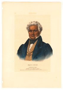 Major Ridge, a Cherokee chief - printed & coloured at I.T. Bowen's Lithographic Establishment No. 94 Walnut St. LCCN94513553