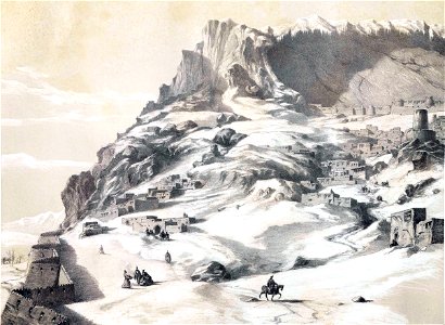Makou border city of Armenia by Eugène Flandin
