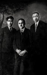 Mahammad Amin Rasulzade, Mirza Bala Mammadzade and Abbasgulu Kazimzade