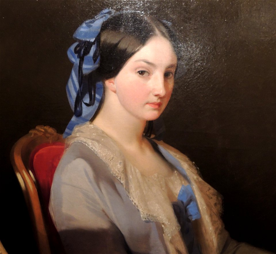 Anonymous woman from Kochubey family () by I. Makakov (1856, GRM) detail 01