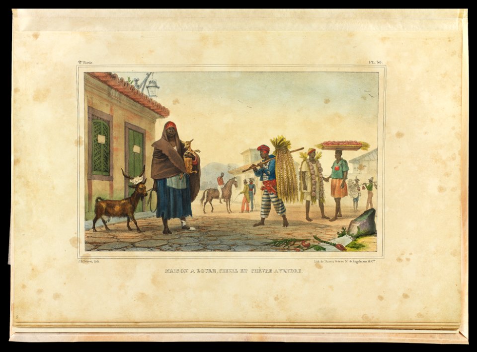 Maison a louer, cheval et chèvre a vendre (1), da Coleção Brasiliana Iconográfica