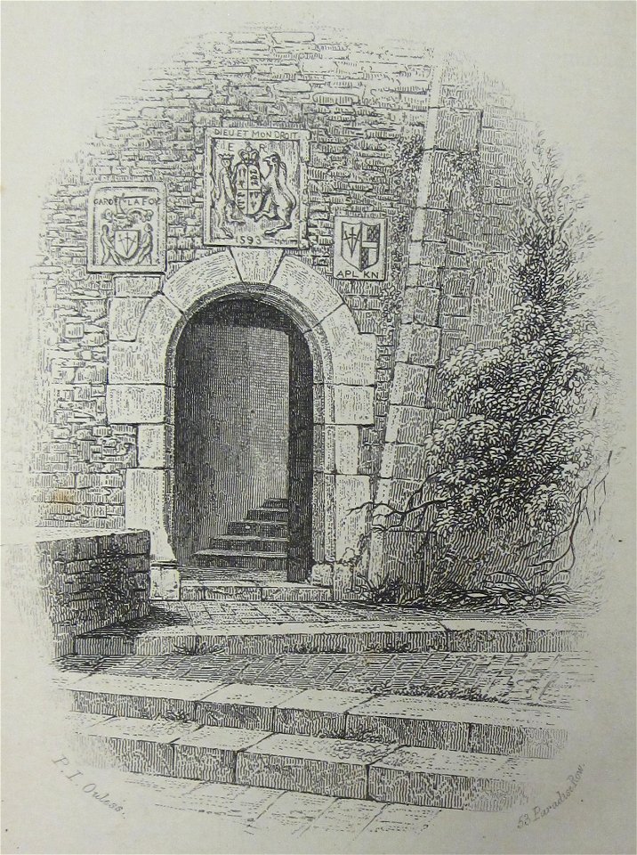 Main entrance to Mont Orgueil Castle Jersey Philip John Ouless