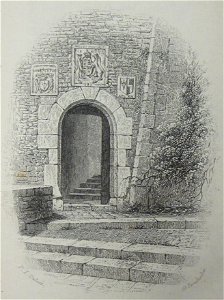 Main entrance to Mont Orgueil Castle Jersey Philip John Ouless