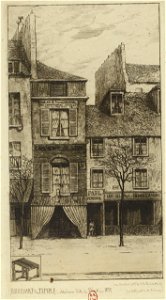 Maison de Fieschi, café des Mille Colonnes, boulevard du Temple