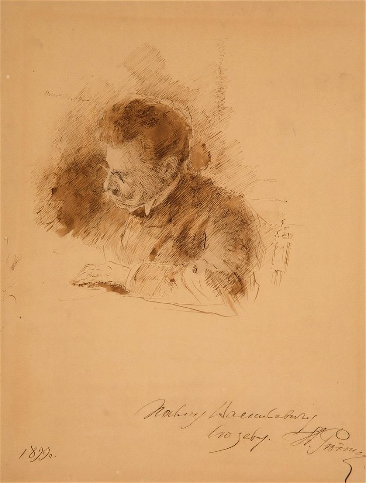 Male portrait by Repin 1899